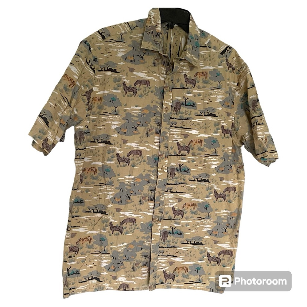 AOP Safari Button Down Shirt
